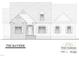 Architectural drawing showing the exterior elevation of a new home with inviting front porch at 1665 S Old Carriage Rd, Rocky Mount, NC 27804