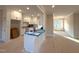 Eat-in kitchen with all white cabinets and large island at 1665 S Old Carriage Rd, Rocky Mount, NC 27804