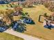 Aerial view of a house, next to a road at 3217 Satterwhite Point Rd, Henderson, NC 27537