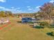 Aerial view of a house with a large backyard at 3217 Satterwhite Point Rd, Henderson, NC 27537