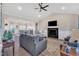 Bright and airy living space featuring a fireplace and an open layout to the dining area, creating a welcoming atmosphere at 3217 Satterwhite Point Rd, Henderson, NC 27537