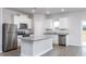 Modern kitchen features stainless steel appliances, granite countertops and a center island at 11360 International Dr, Middlesex, NC 27557