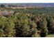 Aerial view of a wooded area with vibrant fall foliage, offering a peaceful and secluded environment at 206 Pike Memory Ln, Staley, NC 27355