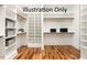 Spacious walk-in closet with ample shelving and hanging space at 2408 Toll Mill Ct, Raleigh, NC 27606
