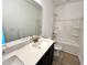 Double vanity bathroom with a shower/tub combo at 109 S Stone Mill W Trl # 238, Clayton, NC 27520