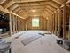 Unfinished attic space with natural light from window at 6044 Scalybark Road, Durham, NC 27712