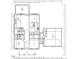 Detailed first-floor floor plan showcasing the layout of the home with kitchen, dining, and Gathering room at 6044 Scalybark Road, Durham, NC 27712
