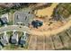 Drone shot of new neighborhood with modern homes and developing areas at 1060 Fairhaven Dr # 96, Mebane, NC 27302
