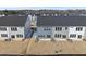 Aerial view of townhomes with private patios and yards at 20 Nettle Ln # 239, Clayton, NC 27520