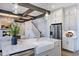 Spacious kitchen with island, stainless steel appliances, and white cabinets at 149 Brandy Ml, Pittsboro, NC 27312
