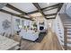 Open living space with hardwood floors and high ceilings at 149 Brandy Ml, Pittsboro, NC 27312