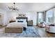 Bright main bedroom with large windows and sitting area at 149 Brandy Ml, Pittsboro, NC 27312