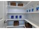 Well-organized pantry with ample shelving and storage at 149 Brandy Ml, Pittsboro, NC 27312