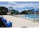 Community pool with lifeguard stand and lounge chairs at 149 Brandy Ml, Pittsboro, NC 27312