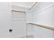 Large walk-in closet with double hanging rods and shelving at 2417 Mayview Rd, Raleigh, NC 27607