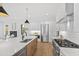 Clean kitchen with stainless steel appliances and a large island at 2417 Mayview Rd, Raleigh, NC 27607