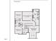 Detailed second floor floor plan showing layout of rooms at 271 White Azalea Way, Homesite 30, Benson, NC 27504