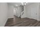 Spacious dining room with hardwood floors and staircase at 811 Pryor St, Mebane, NC 27302