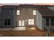Private backyard patio access at night at 813 Pryor St, Mebane, NC 27302