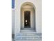 Elegant arched front entrance, offering a welcoming entry at 3341 Colby Chase Dr, Apex, NC 27539