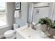 Bright bathroom showcasing a vanity with quartz countertops, modern fixtures, and ample natural light at 609 Chopper Ln # Homesite 10, Durham, NC 27703