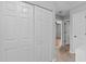 Hallway view shows access to rooms and closet at 610 Canyon Lake Cir, Morrisville, NC 27560