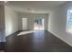 Spacious living area with sliding glass doors to patio at 6845 Galloway Dr, Middlesex, NC 27557