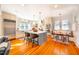 Bright kitchen with a large island, stainless steel appliances, and a cozy dining area by the windows at 205 N Boundary St, Chapel Hill, NC 27514