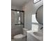 Well-appointed bathroom with a glass-enclosed shower and modern fixtures at 352 Faucette Mill Rd, Hillsborough, NC 27278