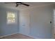 Comfortable bedroom with ample closet space, natural light, and wood floors at 352 Faucette Mill Rd, Hillsborough, NC 27278