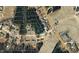 An aerial view of the surrounding neighborhood shows the layout of the lots and roads at 60 Bennett Rd, Coats, NC 27521