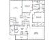 Second floor floor plan displaying room measurements, layout and flow at 35 Accord Dr, Youngsville, NC 27596