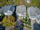 Aerial view of home with mature trees and professional landscaping at 1509 Heritage Reserve Ct, Wake Forest, NC 27587