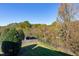Backyard with a view of mature trees and a fence at 1509 Heritage Reserve Ct, Wake Forest, NC 27587