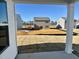 Home's backyard with partially landscaped yard at 1050 Parkside Drive, Nashville, NC 27856