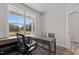 Home office featuring built-in desk with seating, complemented by lots of natural light at 9184 Phoenix Ct, Middlesex, NC 27557