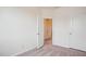 Bedroom with open door and closet, providing easy access and ample storage at 853 Parc Townes Dr # 9, Wendell, NC 27591