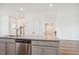 Close-up of kitchen island with stainless steel appliances at 853 Parc Townes Dr # 9, Wendell, NC 27591