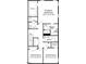 Second floor floor plan featuring bedrooms, baths, laundry and walk in closets at 10535 Pleasant Branch Dr # 201, Raleigh, NC 27614