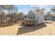 Gray house with wooden deck, and large backyard at 35 Arbor Dr, Youngsville, NC 27596