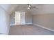 Large bonus room with neutral walls, plush carpet, and a ceiling fan with light at 6967 Jefferson Davis Hwy, Cameron, NC 28326