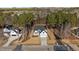 Aerial view of house on a tree-lined street at 75 Arbor Dr, Youngsville, NC 27596
