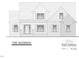 Architectural drawing of a two-story brick home with symmetrical design and dormer windows at 7575 Sweetwater Dr, Nashville, NC 27856