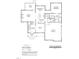 Floor plan showcasing the layout of the main level with open-concept living spaces and a two-car garage at 7575 Sweetwater Dr, Nashville, NC 27856