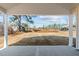 View of the spacious backyard from the covered patio at 5093 Nc 56 Hwy, Franklinton, NC 27525