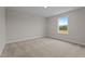 Neutral bedroom featuring plush carpeting, a window, and fresh paint at 55 Diamond Creek Dr, Zebulon, NC 27597