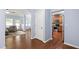 Open-concept living area seamlessly connects to the kitchen, ideal for modern living at 809 Davidson Point Rd, Cary, NC 27513