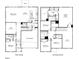 Two-story house floor plan, showing a two-car garage, multiple bedrooms, and an open concept at 356 Squirrel Oaks Ln, Garner, NC 27529