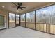 Spacious screened porch overlooks backyard, perfect for outdoor living at 55 Basil Ct, Franklinton, NC 27525