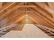 Unfinished attic space ready for customization and offers potential additional living space at 55 Basil Ct, Franklinton, NC 27525